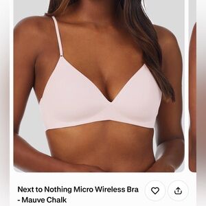 On Gossamer Smooth Wireless Bralette - Mauve Chalk